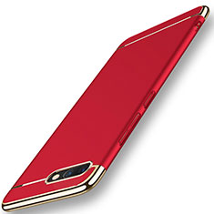 Schutzhülle Luxus Metall Rahmen und Kunststoff Schutzhülle Tasche M01 für Huawei Honor V10 Rot