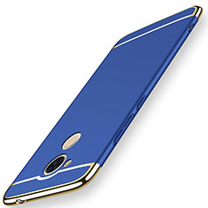 Schutzhülle Luxus Metall Rahmen und Kunststoff Schutzhülle Tasche M01 für Huawei Honor V9 Play Blau