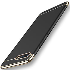 Schutzhülle Luxus Metall Rahmen und Kunststoff Schutzhülle Tasche M01 für Huawei Honor View 10 Schwarz