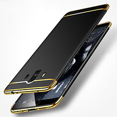 Schutzhülle Luxus Metall Rahmen und Kunststoff Schutzhülle Tasche M01 für Huawei Mate 10 Schwarz