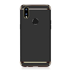 Schutzhülle Luxus Metall Rahmen und Kunststoff Schutzhülle Tasche M01 für Huawei Nova 3i Schwarz