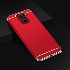 Schutzhülle Luxus Metall Rahmen und Kunststoff Schutzhülle Tasche M01 für Huawei Nova 5i Pro Rot