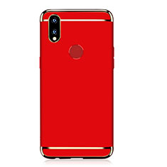 Schutzhülle Luxus Metall Rahmen und Kunststoff Schutzhülle Tasche M01 für Huawei P Smart+ Plus Rot