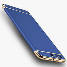 Schutzhülle Luxus Metall Rahmen und Kunststoff Schutzhülle Tasche M01 für Huawei P10 Plus Blau