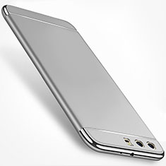 Schutzhülle Luxus Metall Rahmen und Kunststoff Schutzhülle Tasche M01 für Huawei P10 Plus Silber