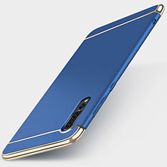 Schutzhülle Luxus Metall Rahmen und Kunststoff Schutzhülle Tasche M01 für Huawei P20 Pro Blau