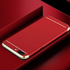 Schutzhülle Luxus Metall Rahmen und Kunststoff Schutzhülle Tasche M01 für OnePlus 5T A5010 Rot