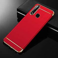 Schutzhülle Luxus Metall Rahmen und Kunststoff Schutzhülle Tasche M01 für Oppo A31 Rot