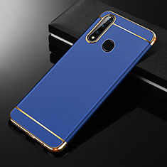 Schutzhülle Luxus Metall Rahmen und Kunststoff Schutzhülle Tasche M01 für Oppo A8 Blau