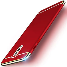 Schutzhülle Luxus Metall Rahmen und Kunststoff Schutzhülle Tasche M01 für Samsung Galaxy C7 (2017) Rot