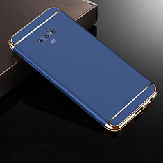 Schutzhülle Luxus Metall Rahmen und Kunststoff Schutzhülle Tasche M01 für Samsung Galaxy Note 9 Blau