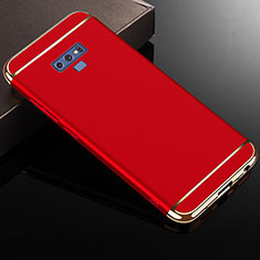 Schutzhülle Luxus Metall Rahmen und Kunststoff Schutzhülle Tasche M01 für Samsung Galaxy Note 9 Rot