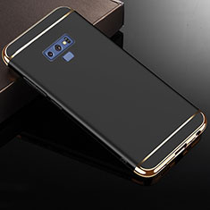 Schutzhülle Luxus Metall Rahmen und Kunststoff Schutzhülle Tasche M01 für Samsung Galaxy Note 9 Schwarz