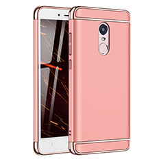Schutzhülle Luxus Metall Rahmen und Kunststoff Schutzhülle Tasche M02 für Xiaomi Redmi Note 4 Rosegold