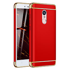 Schutzhülle Luxus Metall Rahmen und Kunststoff Schutzhülle Tasche M02 für Xiaomi Redmi Note 4 Rot