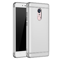 Schutzhülle Luxus Metall Rahmen und Kunststoff Schutzhülle Tasche M02 für Xiaomi Redmi Note 4 Silber