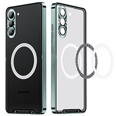 Schutzhülle Luxus Metall Rahmen und Kunststoff Schutzhülle Tasche mit Mag-Safe Magnetic Magnetisch LK1 für Samsung Galaxy S22 Plus 5G Gold