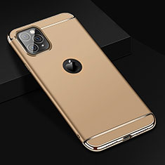 Schutzhülle Luxus Metall Rahmen und Kunststoff Schutzhülle Tasche T01 für Apple iPhone 11 Pro Gold