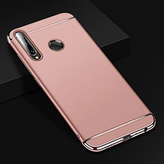 Schutzhülle Luxus Metall Rahmen und Kunststoff Schutzhülle Tasche T01 für Huawei Honor 20 Lite Rosegold