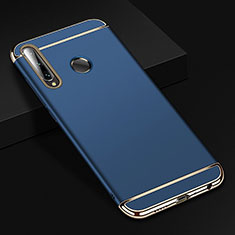 Schutzhülle Luxus Metall Rahmen und Kunststoff Schutzhülle Tasche T01 für Huawei Honor 20E Blau