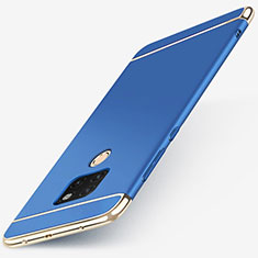 Schutzhülle Luxus Metall Rahmen und Kunststoff Schutzhülle Tasche T01 für Huawei Mate 20 Blau
