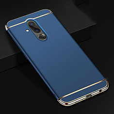 Schutzhülle Luxus Metall Rahmen und Kunststoff Schutzhülle Tasche T01 für Huawei Mate 20 Lite Blau