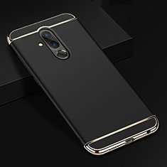 Schutzhülle Luxus Metall Rahmen und Kunststoff Schutzhülle Tasche T01 für Huawei Mate 20 Lite Schwarz