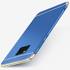 Schutzhülle Luxus Metall Rahmen und Kunststoff Schutzhülle Tasche T01 für Huawei Mate 20 Pro Blau