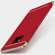 Schutzhülle Luxus Metall Rahmen und Kunststoff Schutzhülle Tasche T01 für Huawei Mate 20 Pro Rot