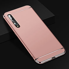 Schutzhülle Luxus Metall Rahmen und Kunststoff Schutzhülle Tasche T02 für Xiaomi Mi 10 Pro Rosegold