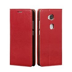 Schutzhülle Stand Tasche Leder für Huawei Honor 5X Rot