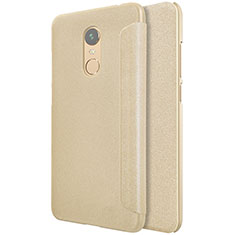 Schutzhülle Stand Tasche Leder für Xiaomi Redmi 5 Plus Gold