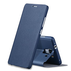 Schutzhülle Stand Tasche Leder L01 für Huawei Honor 7 Dual SIM Blau