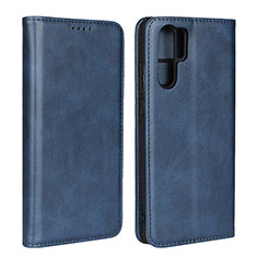 Schutzhülle Stand Tasche Leder L02 für Huawei P30 Pro New Edition Blau