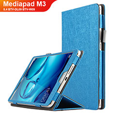 Schutzhülle Stand Tasche Leder L04 für Huawei Mediapad M3 8.4 BTV-DL09 BTV-W09 Blau