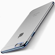 Schutzhülle Ultra Dünn Handyhülle Hülle Durchsichtig Transparent T01 für Apple iPhone 6 Blau