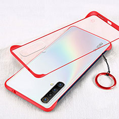 Schutzhülle Ultra Dünn Handyhülle Hülle Durchsichtig Transparent Tasche für Realme X50t 5G Rot
