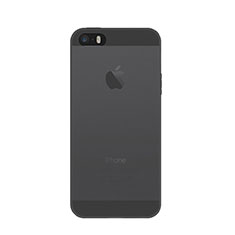 Schutzhülle Ultra Dünn Hülle Durchsichtig Transparent Matt für Apple iPhone 5 Dunkelgrau