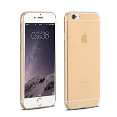 Schutzhülle Ultra Dünn Tasche Durchsichtig Transparent Matt für Apple iPhone 6 Gold