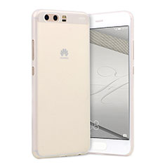 Schutzhülle Ultra Dünn Tasche Durchsichtig Transparent Matt T01 für Huawei P10 Weiß