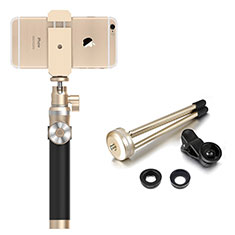 Selfie Stick Stange Bluetooth Teleskop Universal S16 für Huawei Honor WaterPlay 10.1 HDN-W09 Gold