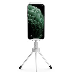 Selfie Stick Stange Stativ Bluetooth Teleskop Universal T17 für Sharp AQUOS Sense4 Plus Silber
