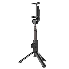 Selfie Stick Stange Stativ Bluetooth Teleskop Universal T32 für Sony Xperia 10 Plus Schwarz