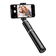 Selfie Stick Stange Stativ Bluetooth Teleskop Universal T34 für Sony Xperia XA2 Plus Silber und Schwarz