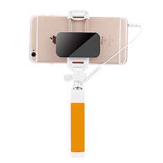 Selfie Stick Stange Verdrahtet Teleskop Universal S07 für Sony Xperia L2 Gelb