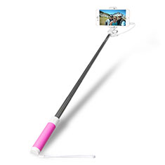 Selfie Stick Stange Verdrahtet Teleskop Universal S10 für Samsung Galaxy S20 FE 2022 5G Rosa