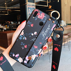 Silikon Hülle Gummi Schutzhülle Blumen für Huawei Honor 8X Plusfarbig