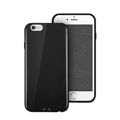 Silikon Hülle Gummi Schutzhülle für Apple iPhone 6 Plus Schwarz