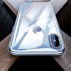 Silikon Hülle Gummi Schutzhülle Spiegel für Apple iPhone Xs Klar