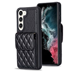 Silikon Hülle Handyhülle Gummi Schutzhülle Flexible Leder Tasche BF5 für Samsung Galaxy S23 Plus 5G Schwarz